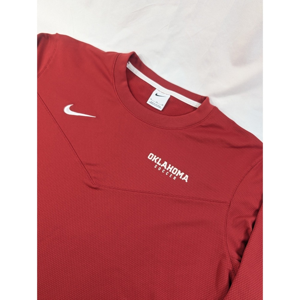 Nike Swoosh Thermal Shirt Mens XL Waffle Knit Fleece Oklahoma Sooners Soccer Men